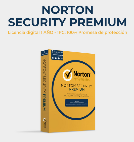 Norton security premium 1 pc por 1 año