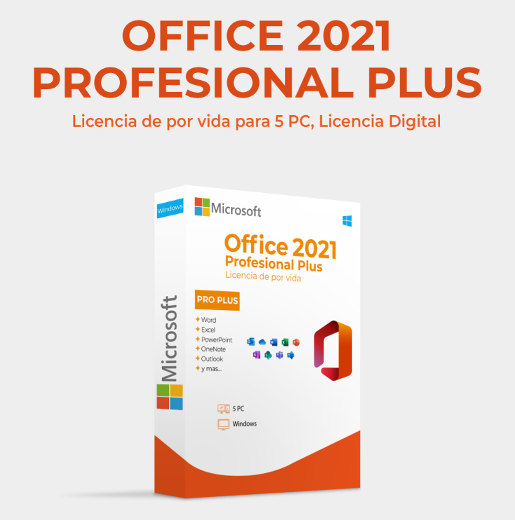 OFFICE 2021 PROFESIONAL PLUS (5 PC)💻