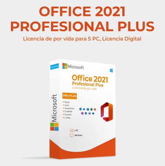 Office 2021 profesional plus (5 pc)